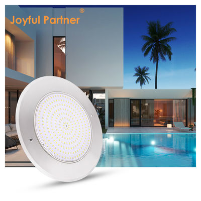 18W 316SS अंडरवाटर वॉल माउंट एलईडी पूल लाइट 230MM DC12V 252pcs SMD2835 गर्म सफेद निरंतर वोल्टेज