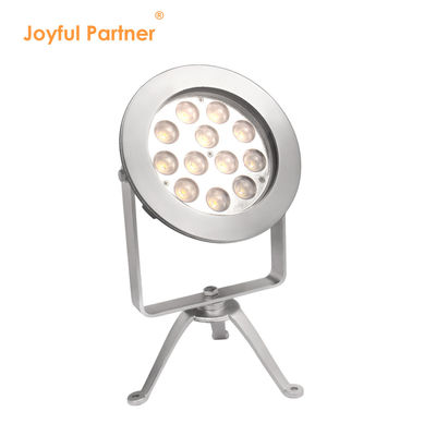 IP68 आउटडोर एलईडी स्पॉट लाइट स्टेनलेस स्टील DMX512 RGBW 12w पानी के नीचे उपयोग के लिए समर्थन DMX नियंत्रक