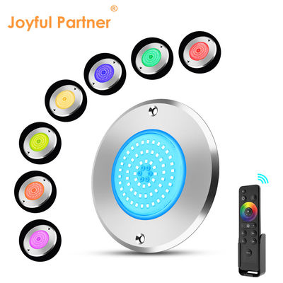 आरजीबी अल्ट्रा स्लिम आईपी68 स्विमिंग पूल प्रकाश व्यवस्था एलईडी SS316L आवास एकीकृत प्रकार SMD2835 6w पानी के नीचे जलरोधक रोशनी