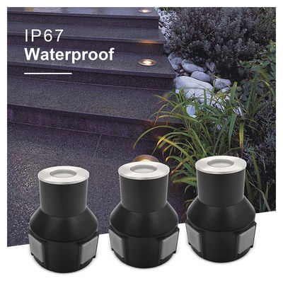 3W IP67 गार्डन लैंडस्केप सीढ़ी लाइट RGB3in1 एल्यूमीनियम आवास स्टेनलेस स्टील फ्रंट कवर दो साल की वारंटी के साथ