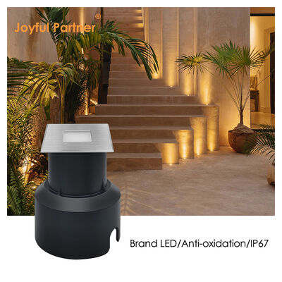 एलईडी अंडरग्राउंड लाइट्स 3W स्क्वायर शेप 304 या 316 स्टेनलेस स्टील 45*45MM फ्रेम एल्यूमीनियम डाई कास्ट बॉडी