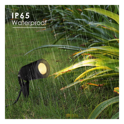 उद्यान स्पाइक लाइट 14W COB एंटी-ग्लेयर हुड के साथ एल्यूमीनियम सामग्री IK04 आउटडोर उच्चारण प्रकाश व्यवस्था के लिए रेटिंग