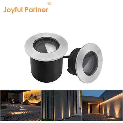 एलईडी आउटडोर दफन प्रकाश 316 स्टेनलेस स्टील फ्रंट कवर वाटरप्रूफ IP67 4W क्री एलईडी व्यास 80MM