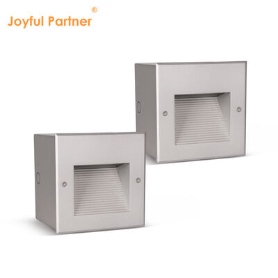 Recessed LED Wall Light 160*160MM Osram SMD2835 Powder Coating Finish AC100-240V For Staircase