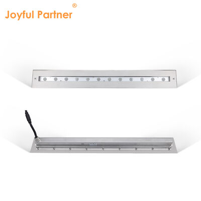 पानी के नीचे रैखिक प्रकाश DC12V 316 स्टेनलेस स्टील DMX 512 RGB 12W 24W 628MM लंबाई के लिए झरना