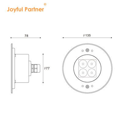स्विमिंग पूल अंडरवाटर लाइट्स नई डिजाइन स्टेनलेस स्टील 316L आउटडोर 4W एलईडी लाइट