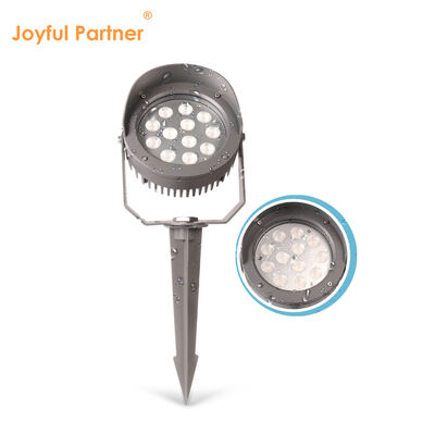 एलईडी गार्डन स्पॉट लाइट 12W 24W 36W बिल्ट-इन DMX512 ड्राइवर DC24V RGB3in1 ब्लैक एल्यूमीनियम लैंप बॉडी एल्यूमीनियम हाउसिंग ट्री लाइटिंग के लिए
