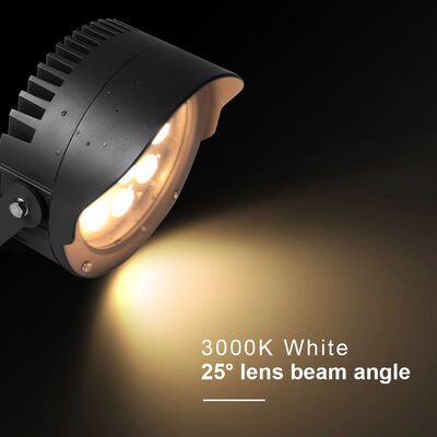 समायोज्य फोकस व्यास के साथ एलईडी गार्डन स्पॉट लाइट 160MM 36W अंतर्निहित DMX512